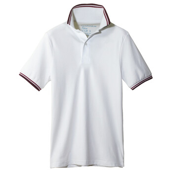 Giordano佐丹奴 Polo 男撞色边小立领修身POLO 01012001 幽灵白 XXL