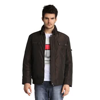 恒源祥 男士中长款 中老年商务休闲羽绒服9277 咖啡2# 190/104A(XXXXL)
