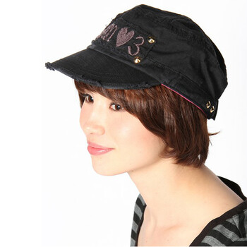 2012春夏新品 日本热销帽子 男士 女士 军帽 821378104 黑色 帽围57cm