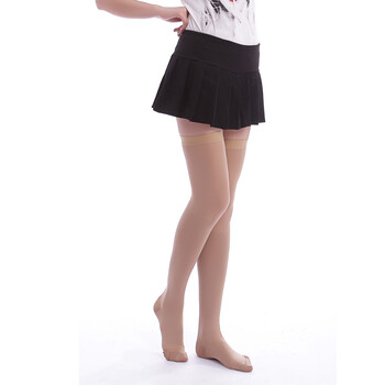 好士德 Perfect leg 护士专用防静脉曲张袜 医用压力袜 弹力袜 压力一级长筒（闭口） 肤色 L