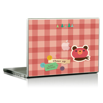 SkinAT 苹果笔记本MacBook外壳A面保护贴膜 3M材料 格子熊 Pro 15 (Retina)