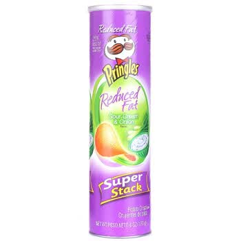 美国Pringles品客薯片低卡酸奶洋葱味170克