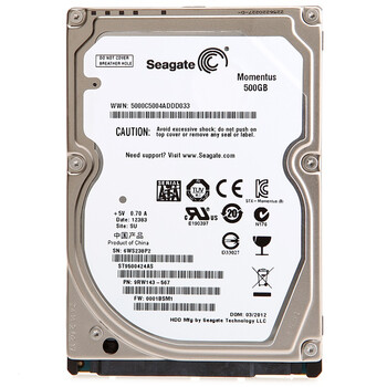 希捷（Seagate）500G ST9500424AS 7200转16M SATAII 笔记本硬盘