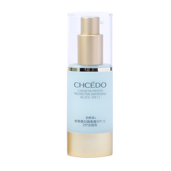 自然堂CHCEDO修颜美白隔离霜SPF12 30ml 淡绿色