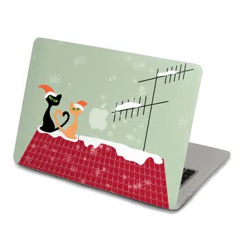 SkinAT 苹果笔记本MacBook外壳A面保护贴膜 3M材料 爱在圣诞 Pro 15