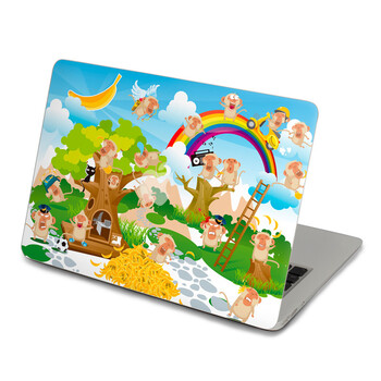 SkinAT 苹果笔记本MacBook外壳A面保护贴膜 3M材料 猴子游戏 Air 13 2011款