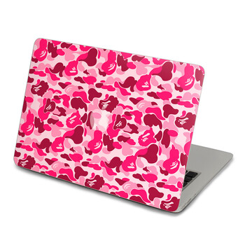 SkinAT 苹果笔记本MacBook外壳A面保护贴膜 3M材料 粉色迷彩猴 Air 13 2008/09