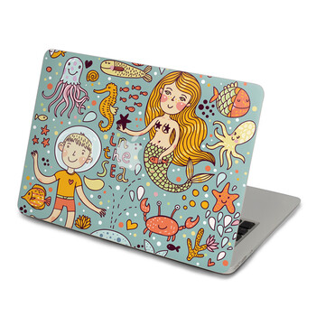 SkinAT 苹果笔记本MacBook外壳A面保护贴膜 3M材料 海底世界 Air 13 2008/09