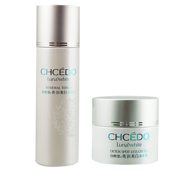 自然堂CHCEDO 亮润美白系列 两件套装 水+淡斑霜 保湿 补水 美白 抗皱