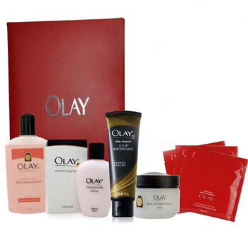 OLAY玉兰油活肤经典套组(菁华霜50g+保湿乳液75ml+软化角质水200ml+洁面乳100g+紧致面膜1片)