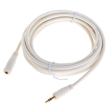 易缆（e-line)JD0011 进口高弹性PVC3.5公对3.5母高保真音频延长线 3米