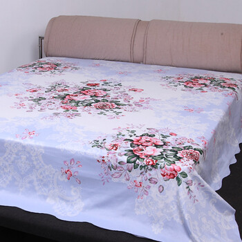 民光 全线丝光印花床单 繁华似锦 M-4848 灰蓝 250*250cm