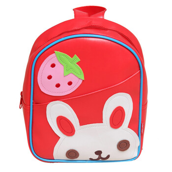 FUNNIMALS 三色卡通可爱贴皮双肩包 红色兔子 长21cm 宽25cm 高8.5cm