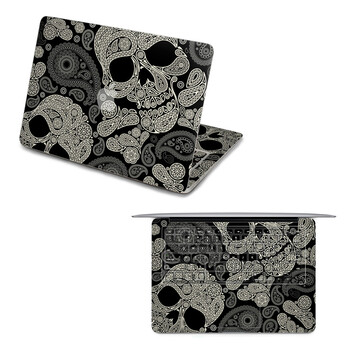 SkinAT 苹果笔记本MacBook全套保护贴膜 3M材料 花纹骷髅 Pro 15 (Retina)