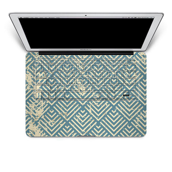 SkinAT 苹果笔记本MacBook手托保护贴膜 含键盘 3M材料 怀旧菱形 Pro 15