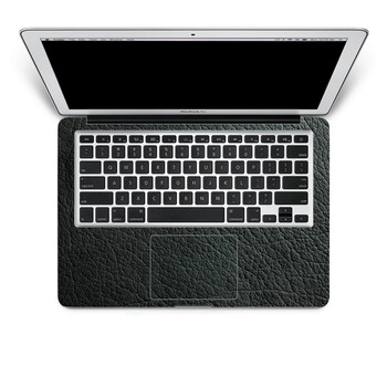 SkinAT 苹果笔记本MacBook手托保护贴膜 不含键盘 3M材料 黑色皮革 Pro 17