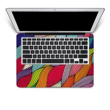 SkinAT 苹果笔记本MacBook手托保护贴膜 不含键盘 3M材料 花纹8 Pro 13