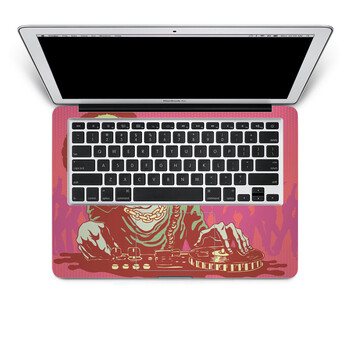 SkinAT 苹果笔记本MacBook手托保护贴膜 不含键盘 3M材料 诡异DJ Pro 13