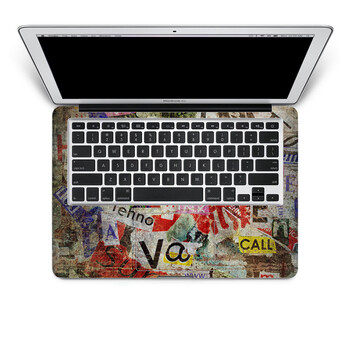 SkinAT 苹果笔记本MacBook手托保护贴膜 不含键盘 3M材料 破旧墙 Pro 15 (Retina)