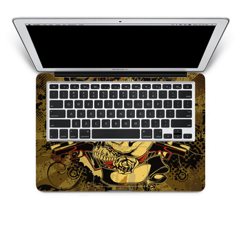 SkinAT 苹果笔记本MacBook手托保护贴膜 不含键盘 3M材料 狂野骷髅 Air 11