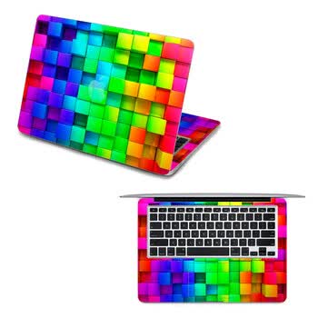 SkinAT 苹果笔记本MacBook全套保护贴膜 不含键盘 3M材料 凹凸彩虹 Pro 15 (Retina)