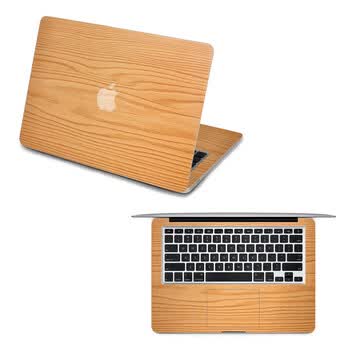 SkinAT 苹果笔记本MacBook全套保护贴膜 不含键盘 3M材料 经典浅色木纹 Pro 15 (Retina)