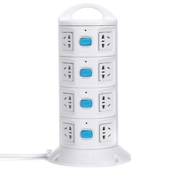 牛人（NIUREN) NR-248B 16位多开关型立式插座 3米