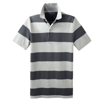Giordano佐丹奴 Polo 男炫彩个性横间修身POLO 01012014 深灰 XL