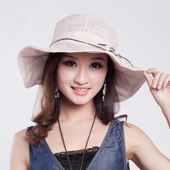 touch yf951-1 花边大木扣遮阳帽子 夏季女韩版潮太阳帽 深灰色 M(56-58cm)