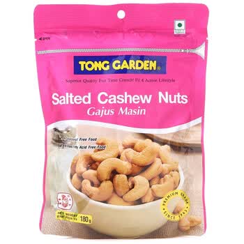 泰国Tong Garden东园低盐腰果180g