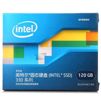 英特尔 Intel SSDSC2CT120A3K5-CBOX 120G 固态硬盘330 系列