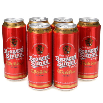 Brauerei Simon 凯撒西蒙 小麦白啤酒 500ml*6听