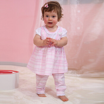 Baby2 2012新款婴幼儿夏装女婴童针织长裤YKA392084 粉色 100