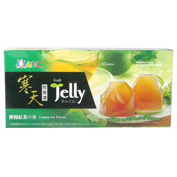 台湾进口 ABC 寒天鮮果凍 檸檬紅茶味 250gX2盒