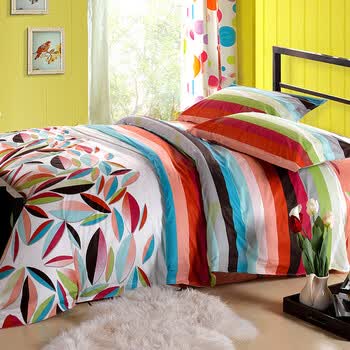 品诚家纺 全棉斜纹单品被套 1.5/1.8m 100%全棉 床上用品 雅格兰调 200cm*230cm