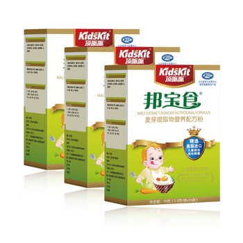 汤臣倍健 顶呱呱邦宝食 牛奶辅食伴侣（麦芽提取物营养配方粉）三盒送1盒 另送牛乳钙粉5袋x2