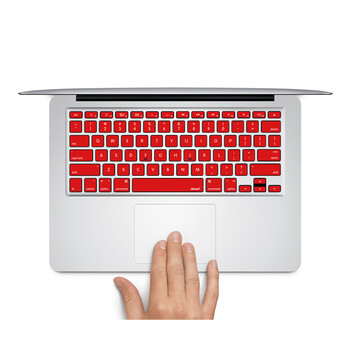 SkinAT MacBook苹果笔记本 iMac 键盘贴膜 保护贴 键盘膜 贴纸 红色块 Pro 15 (Retina)