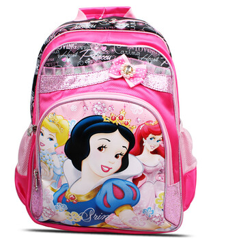 迪士尼Disney 2012新品公主系列书包 儿童双肩护脊背包 小学生书包 D0126 黑色
