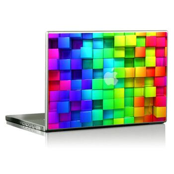SkinAT 苹果笔记本MacBook外壳A面保护贴膜 3M材料 凹凸彩虹 Pro 15 (Retina)