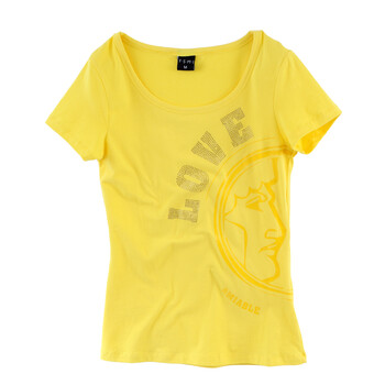 约晴 Utree 女士 纯棉 LOVETT T-shirt 黄色 XL