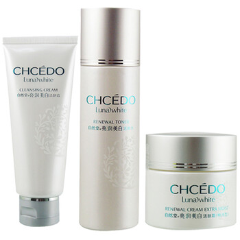 自然堂CHCEDO 亮润美白系列 三件套装 洗+水+特润霜 保湿 补水 美白 抗皱