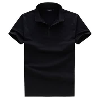 Topstyle鼎派 新款时尚休闲纯色男士polo衫 P-5 黑色 185/XXL