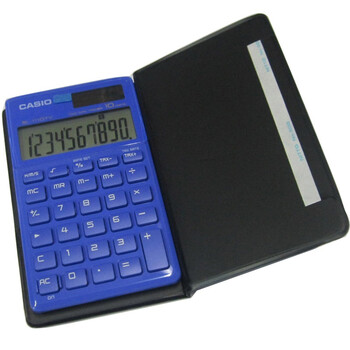 卡西欧(Casio)便携计算器SL-1110TV-BU