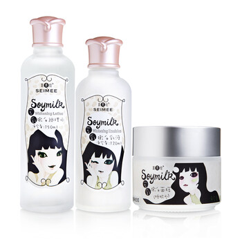 喜美绘豆乳嫩白3件套（调理水+乳液+面膜）美白