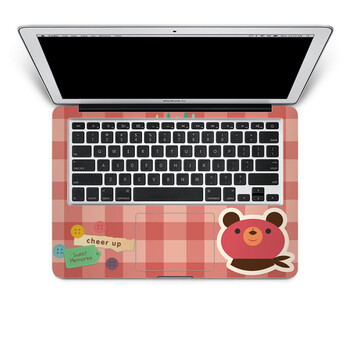 SkinAT 苹果笔记本MacBook手托保护贴膜 不含键盘 3M材料 格子熊 Pro 15 (Retina)