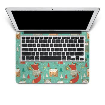 SkinAT 苹果笔记本MacBook手托保护贴膜 不含键盘 3M材料 狐狸小线 Air 13 2011款