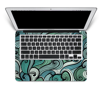 SkinAT 苹果笔记本MacBook手托保护贴膜 不含键盘 3M材料 花纹9 Air 13 2011款
