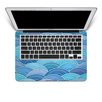 SkinAT 苹果笔记本MacBook手托保护贴膜 不含键盘 3M材料 海阔天空 Air 13 2011款