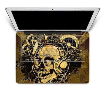 SkinAT 苹果笔记本MacBook手托保护贴膜 含键盘 3M材料 骷髅音乐 Pro 15 (Retina)