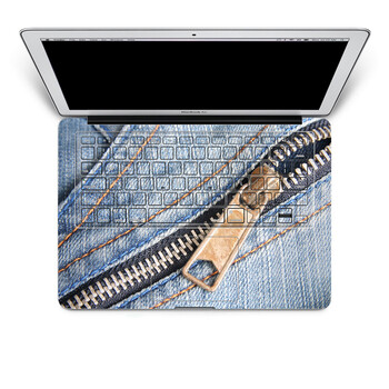 SkinAT 苹果笔记本MacBook手托保护贴膜 含键盘 3M材料 拉链牛仔 Pro 15 (Retina)